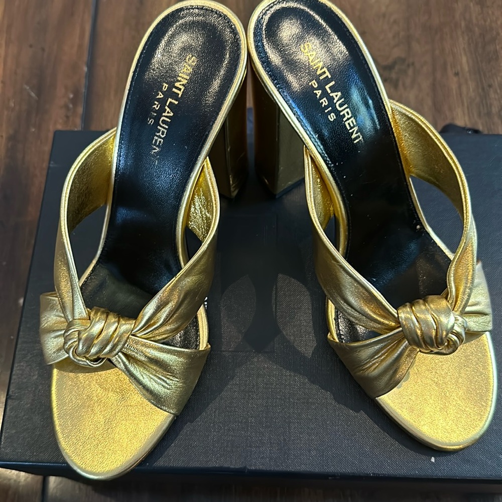 Authentic Saint Laurent sandal heels